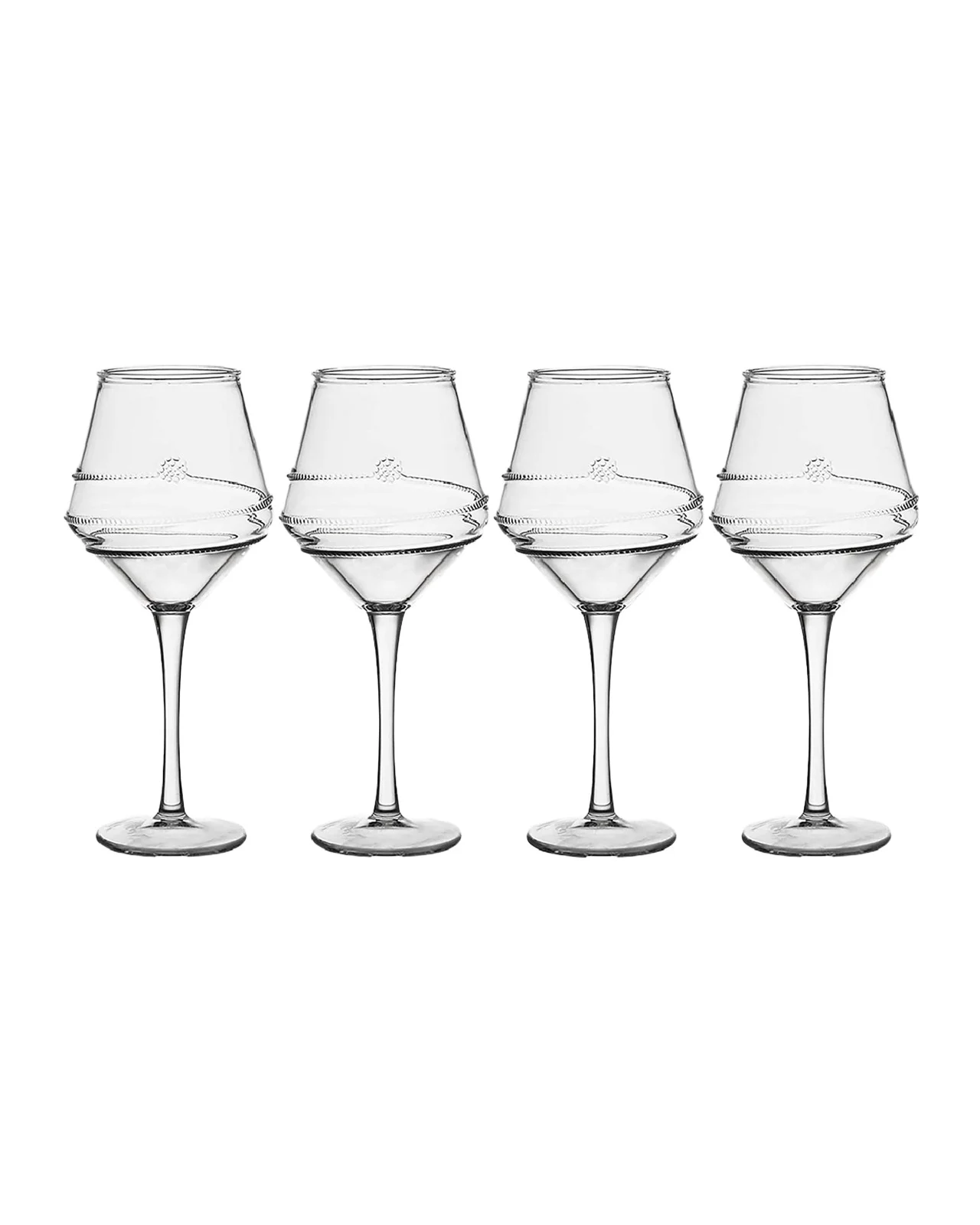 Juliska Amalia Acrylic Wine Glass, Set of 4