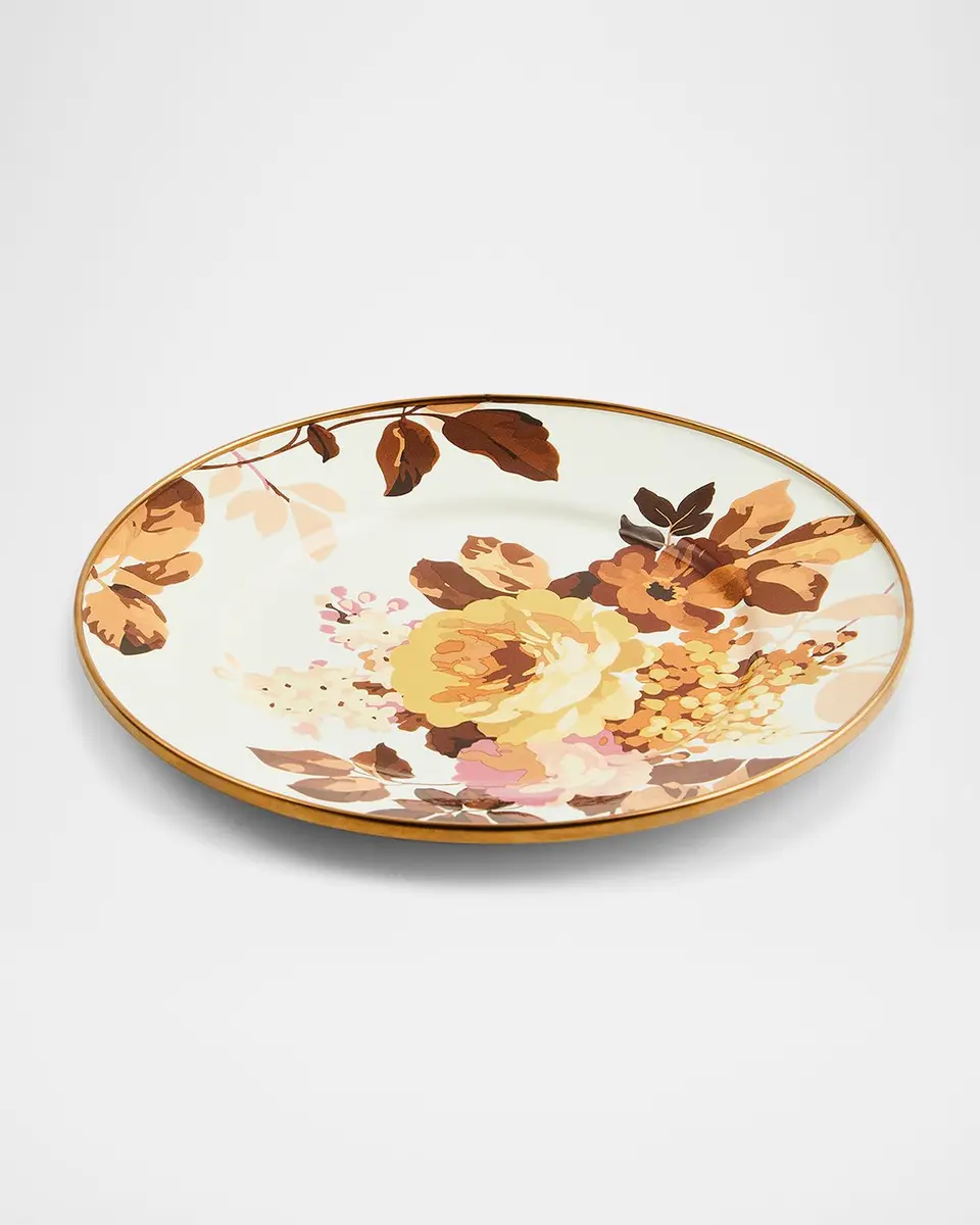 MacKenzie-Childs Wild Rose White Salad Plate | Thumbnail 2 MacKenzie-Childs Wild Rose White Salad Plate | Thumbnail 2