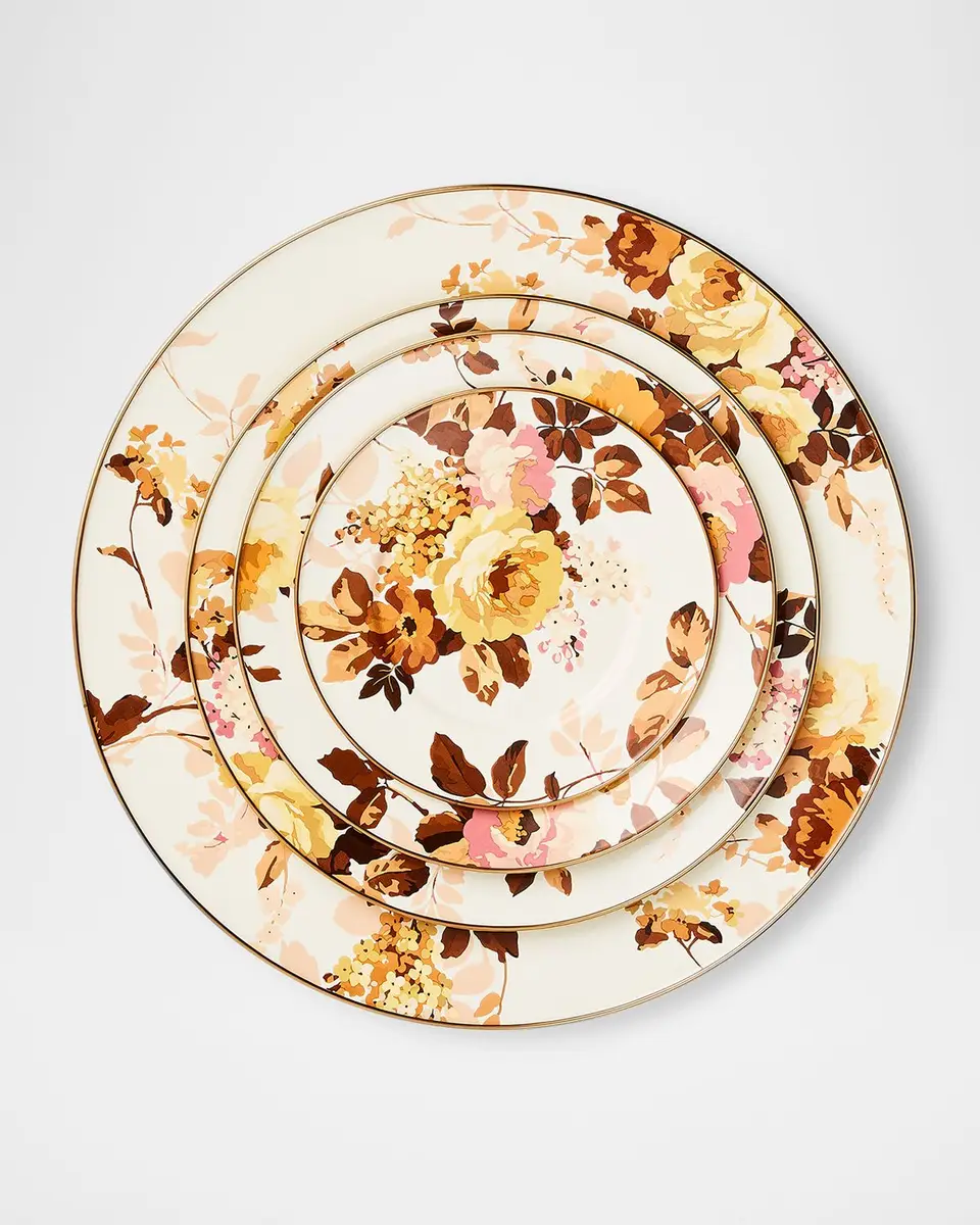MacKenzie-Childs Wild Rose White Salad Plate | Thumbnail 3 MacKenzie-Childs Wild Rose White Salad Plate | Thumbnail 3