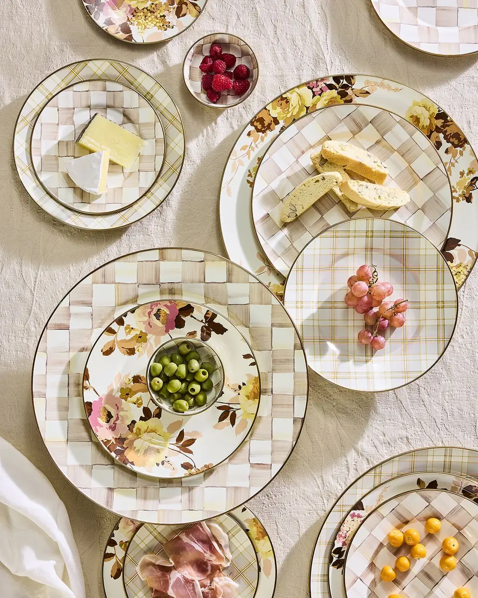 MacKenzie-Childs Wild Rose White Salad Plate | Thumbnail 5 MacKenzie-Childs Wild Rose White Salad Plate | Thumbnail 5