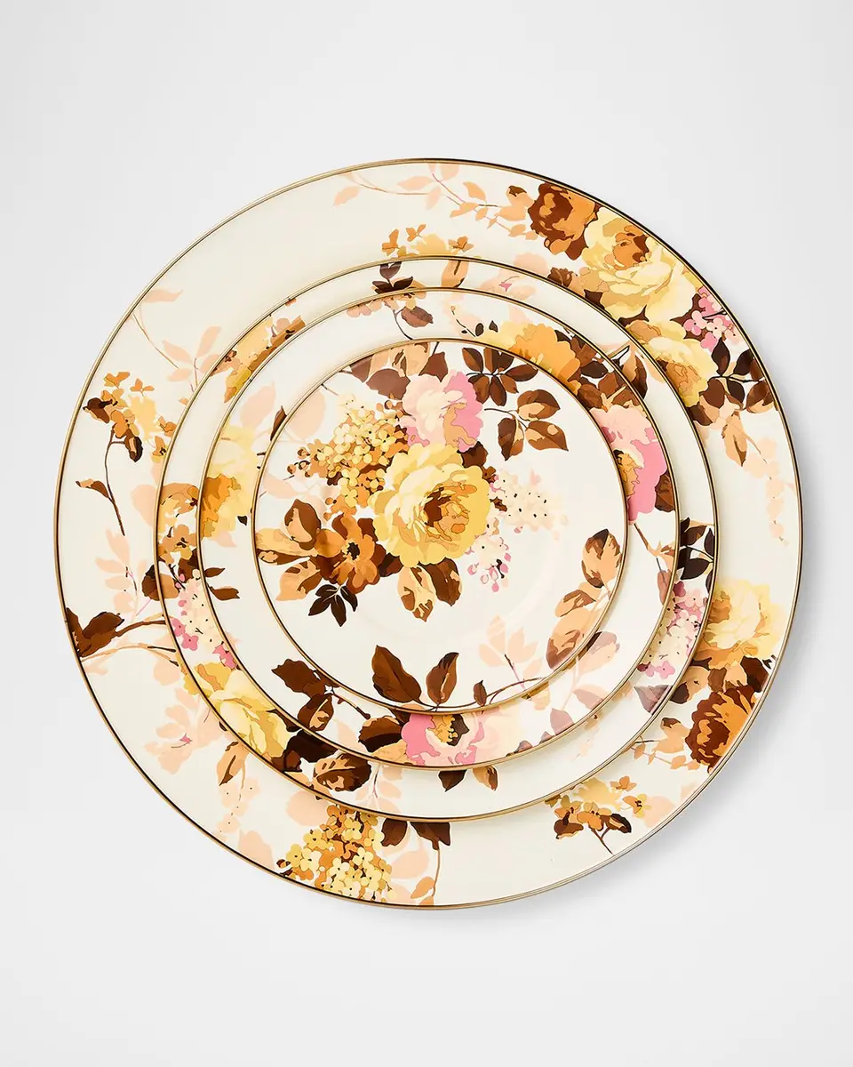 MacKenzie-Childs Wild Rose White Serving Platter | Thumbnail 2
