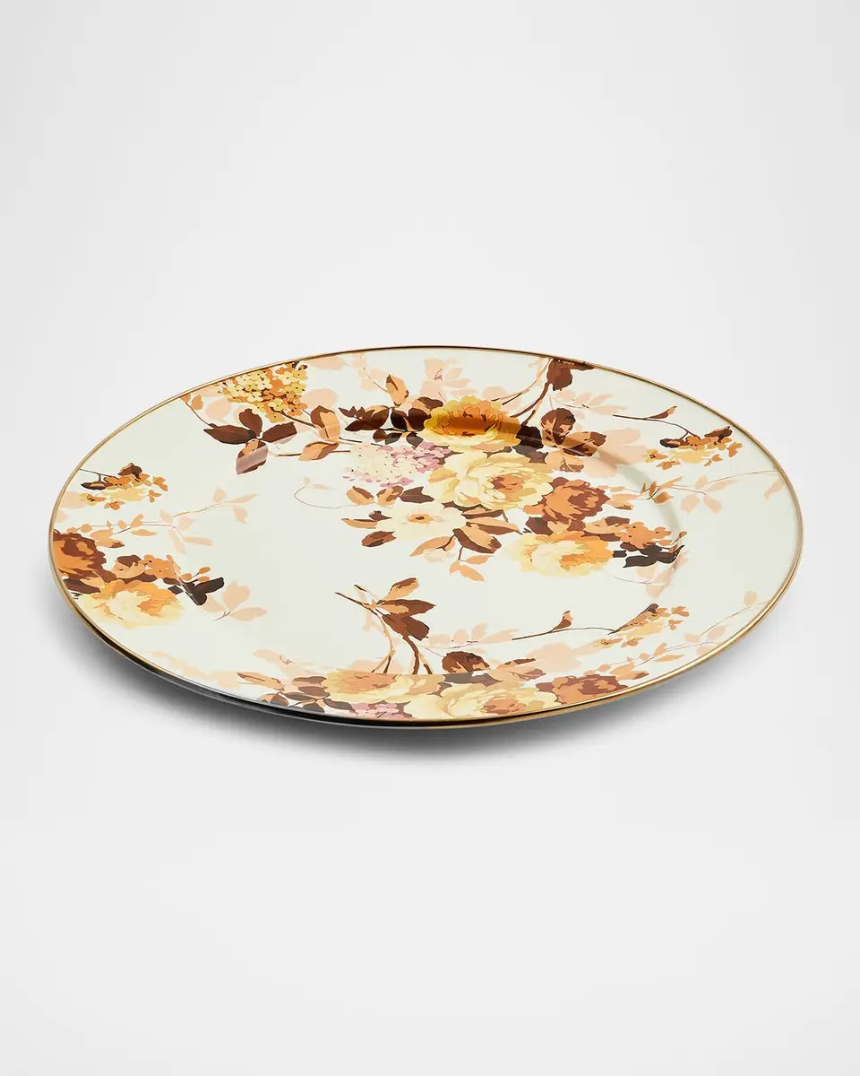 MacKenzie-Childs Wild Rose White Serving Platter | Thumbnail 3