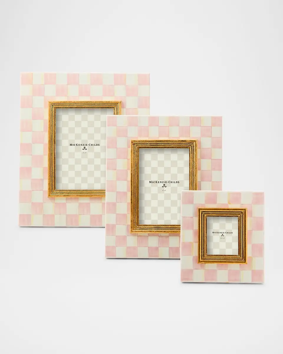MacKenzie-Childs Rosy Check Picture Frame, 5" x 7" | Thumbnail 2 MacKenzie-Childs Rosy Check Picture Frame, 5" x 7" | Thumbnail 2