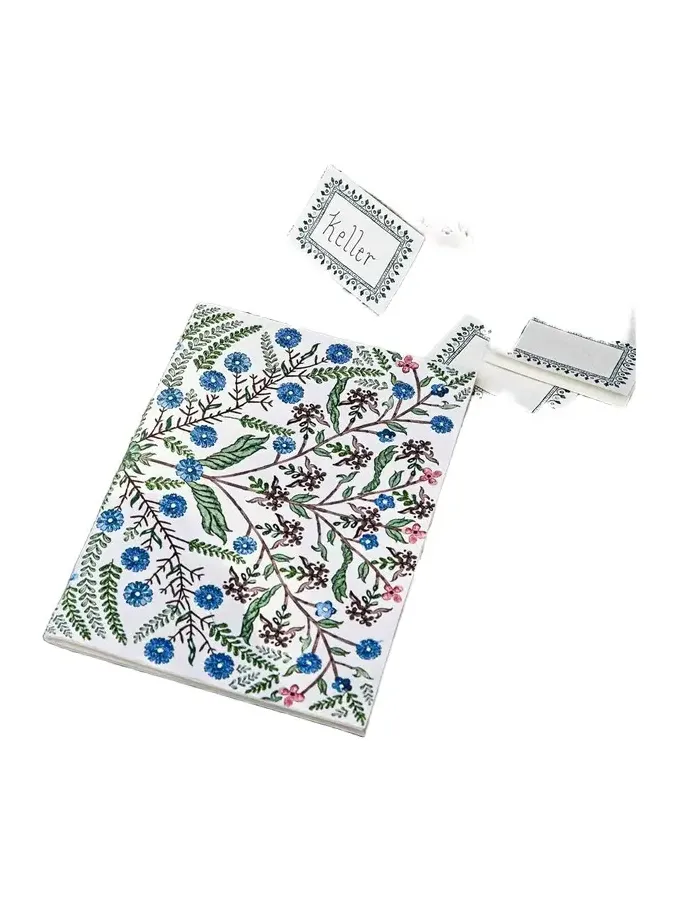Juliska Villa Seville Embroidered Paper Journal, 7" x 10"