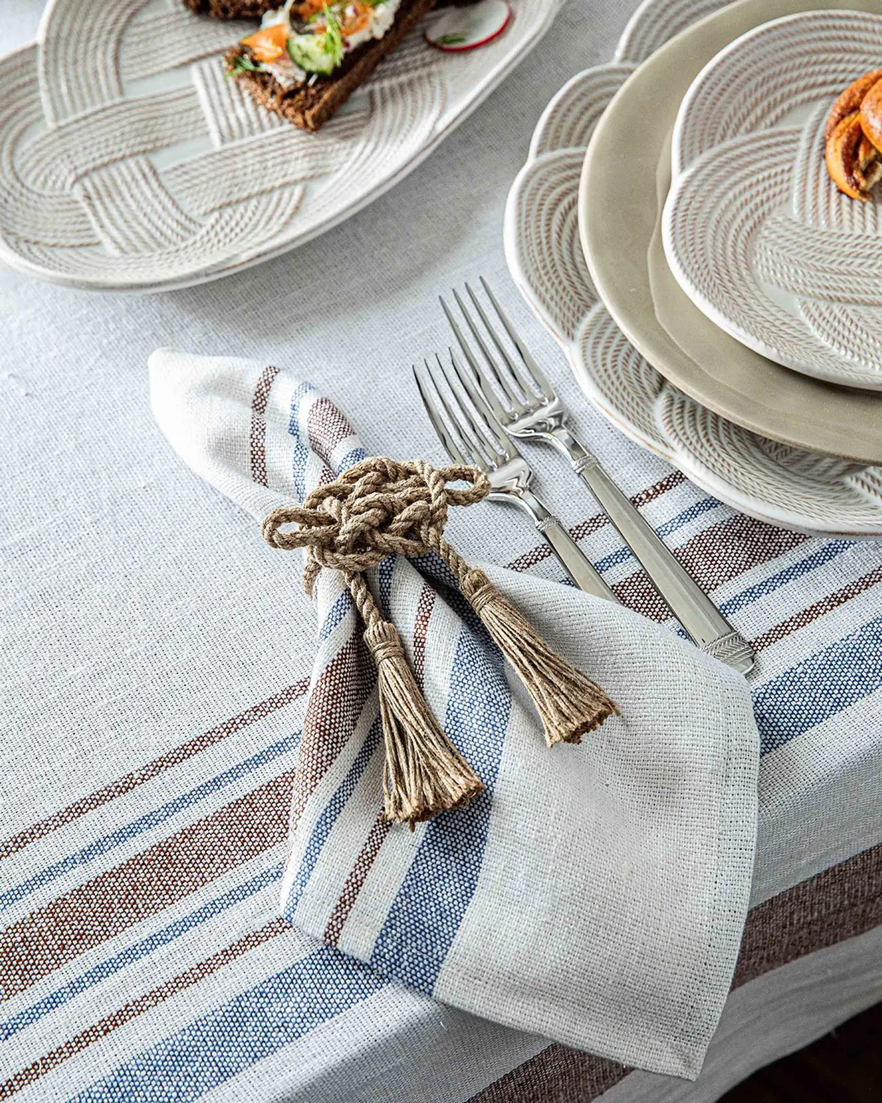 Juliska Mystic Knot Napkin Rings, Set of 4