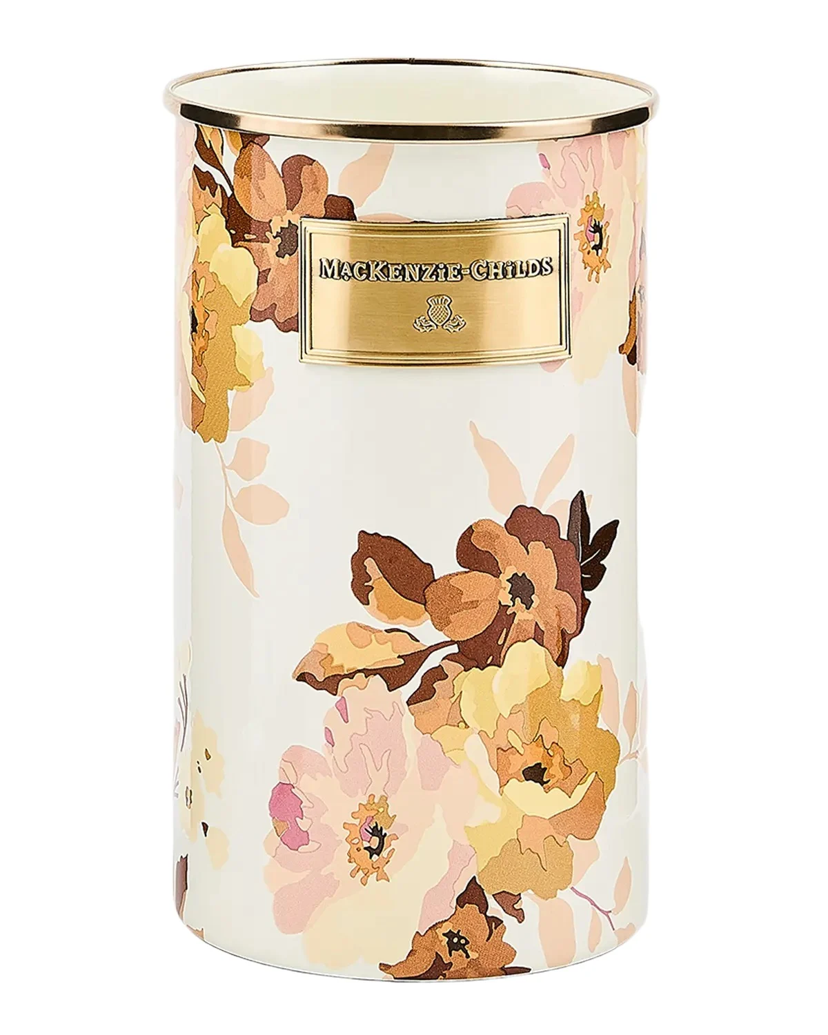 MacKenzie-Childs Wild Rose White Utensil Holder
