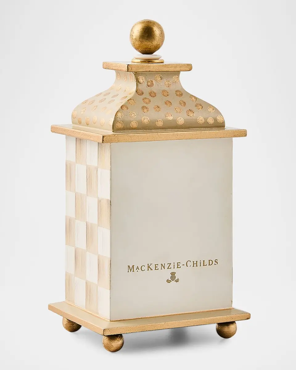 MacKenzie-Childs Mocha Check Desk Clock | Thumbnail 3