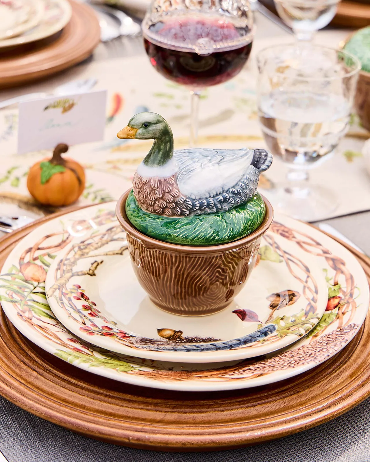 Juliska Forest Walk Duck Bowl with Lid