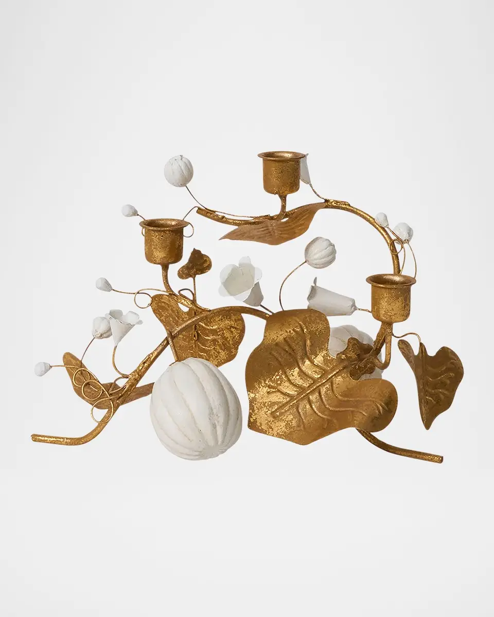 Juliska Forest Walk Pumpkin & Vine Triple Candlestick Holder | Thumbnail 4 Juliska Forest Walk Pumpkin & Vine Triple Candlestick Holder | Thumbnail 4
