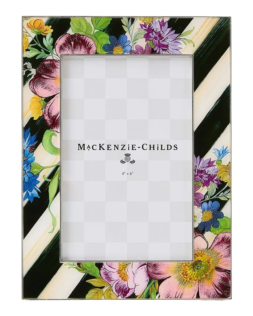 MacKenzie-Childs Flower Market Silver-Plated Frame, 4" x 6"