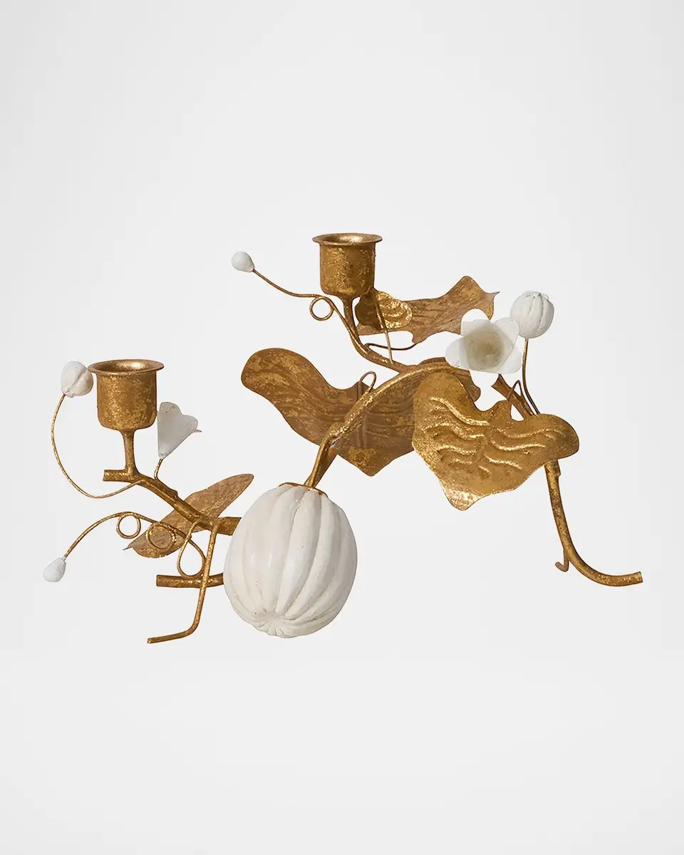 Juliska Forest Walk Pumpkin & Vine Double Candlestick Holder | Thumbnail 4 Juliska Forest Walk Pumpkin & Vine Double Candlestick Holder | Thumbnail 4