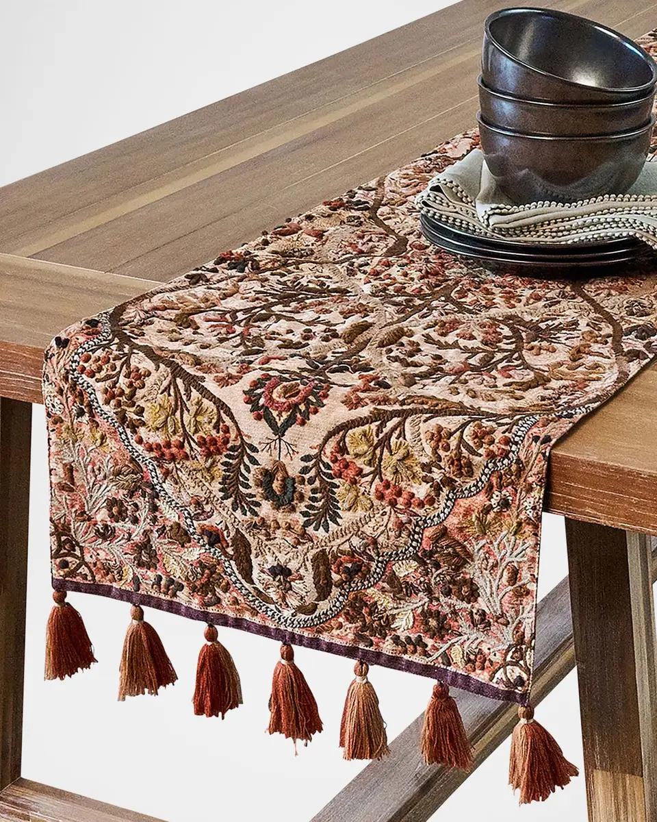 Juliska Willa Embroidered Table Runner, 18" x 90" | Thumbnail 3 Juliska Willa Embroidered Table Runner, 18" x 90" | Thumbnail 3