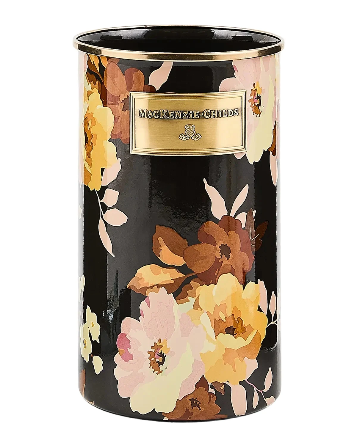 MacKenzie-Childs Wild Rose Mocha Utensil Holder