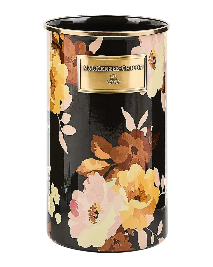 MacKenzie-Childs Wild Rose Mocha Utensil Holder | Image 1 MacKenzie-Childs Wild Rose Mocha Utensil Holder | Image 1