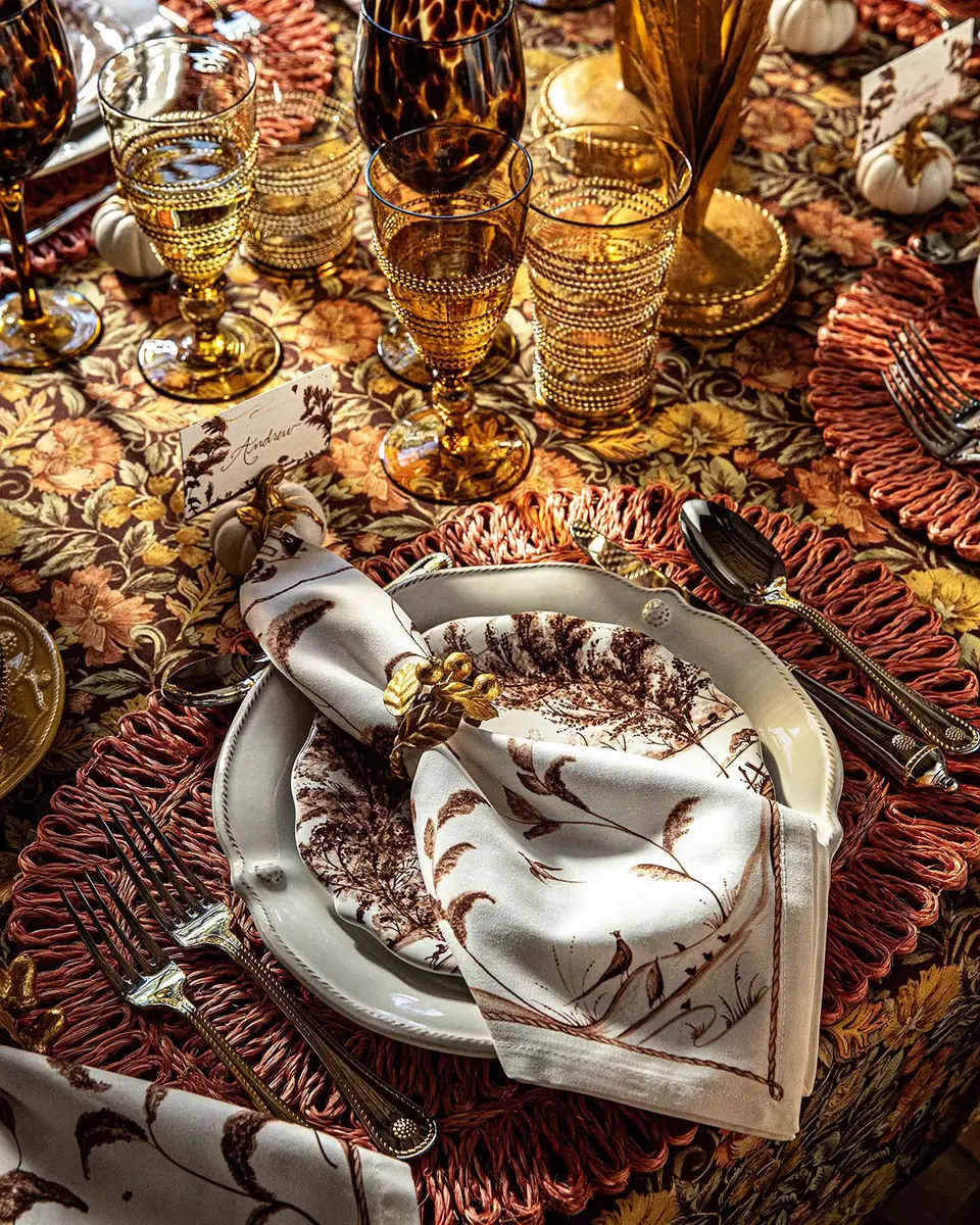 Juliska Forest Walk Leaf Assorted Napkin Rings, Set of 4 | Thumbnail 4