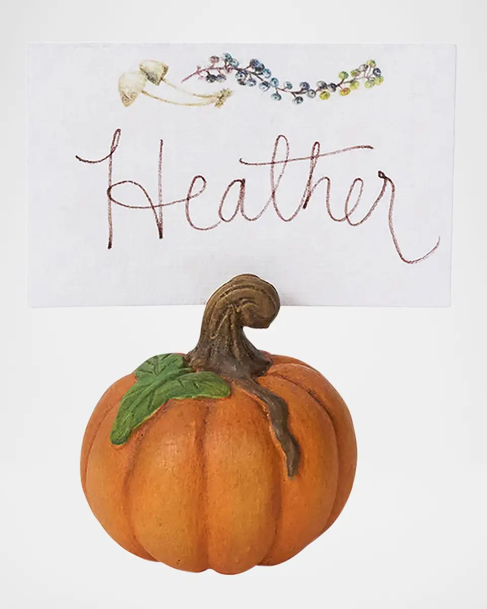 Juliska Forest Walk Pumpkin Place Card Holders, Set of 4 | Thumbnail 3 Juliska Forest Walk Pumpkin Place Card Holders, Set of 4 | Thumbnail 3