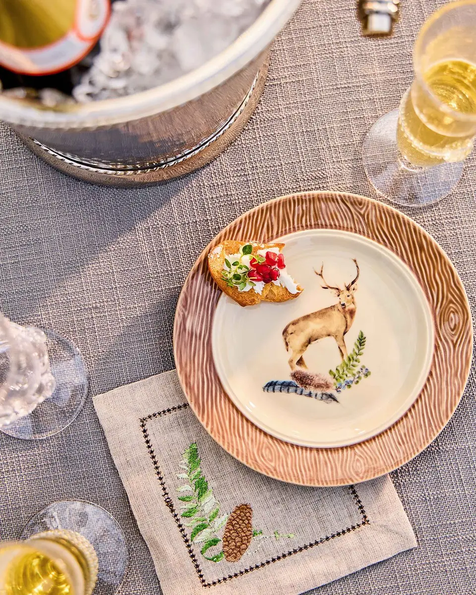 Juliska Forest Walk Assorted Embroidered Cocktail Napkins, Set of 4 | Thumbnail 3 Juliska Forest Walk Assorted Embroidered Cocktail Napkins, Set of 4 | Thumbnail 3