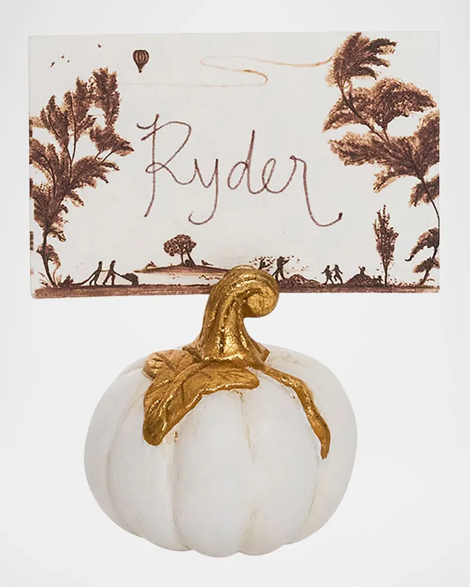Juliska Forest Walk Pumpkin Place Card Holders, Set of 4 | Thumbnail 3 Juliska Forest Walk Pumpkin Place Card Holders, Set of 4 | Thumbnail 3