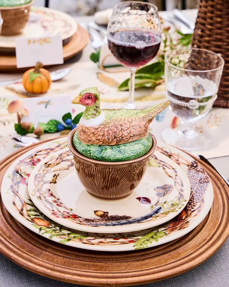 Juliska Forest Walk Pheasant Bowl with Lid