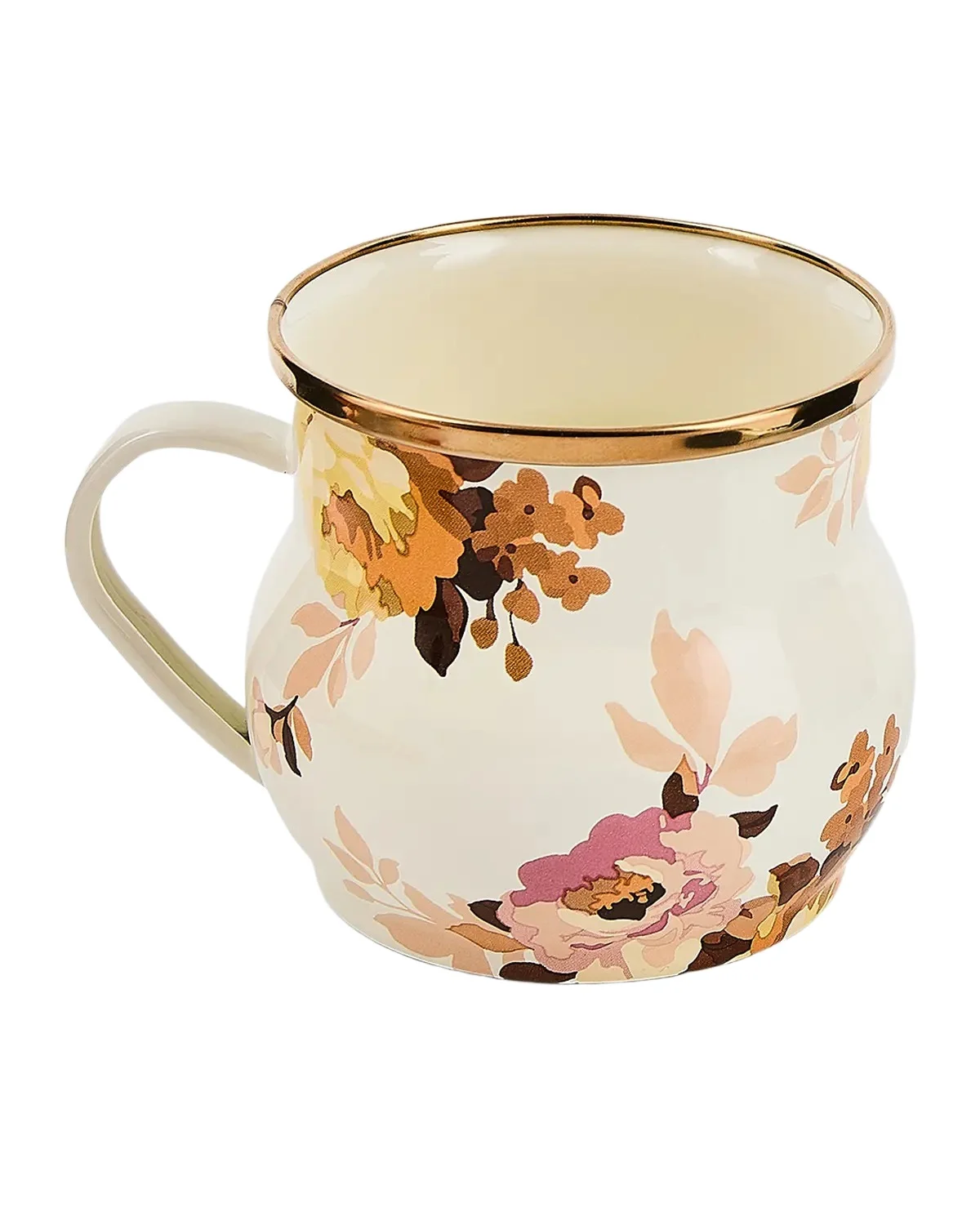 MacKenzie-Childs Wild Rose White Mug, 16 oz.