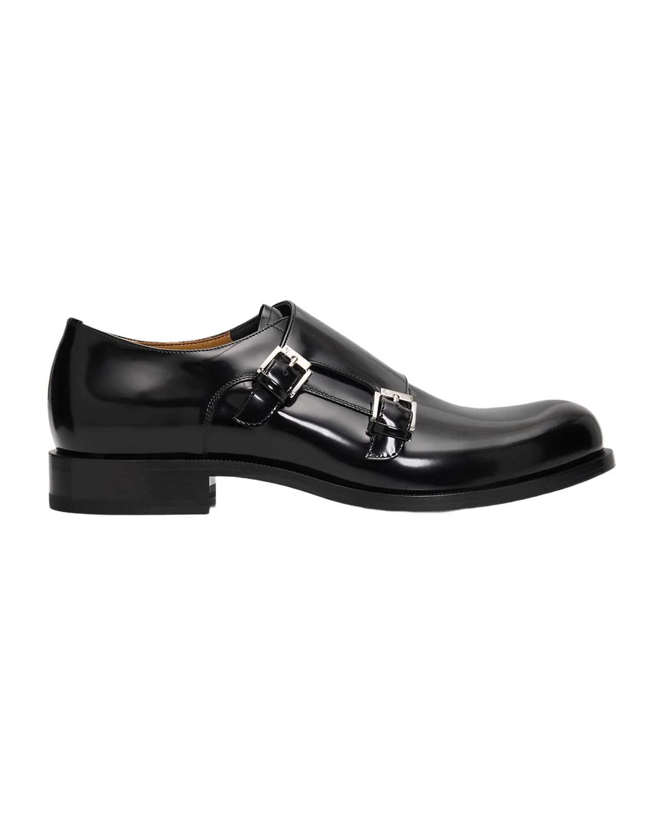 Christian Louboutin Moustachou Double Monk Strap Leather Shoes