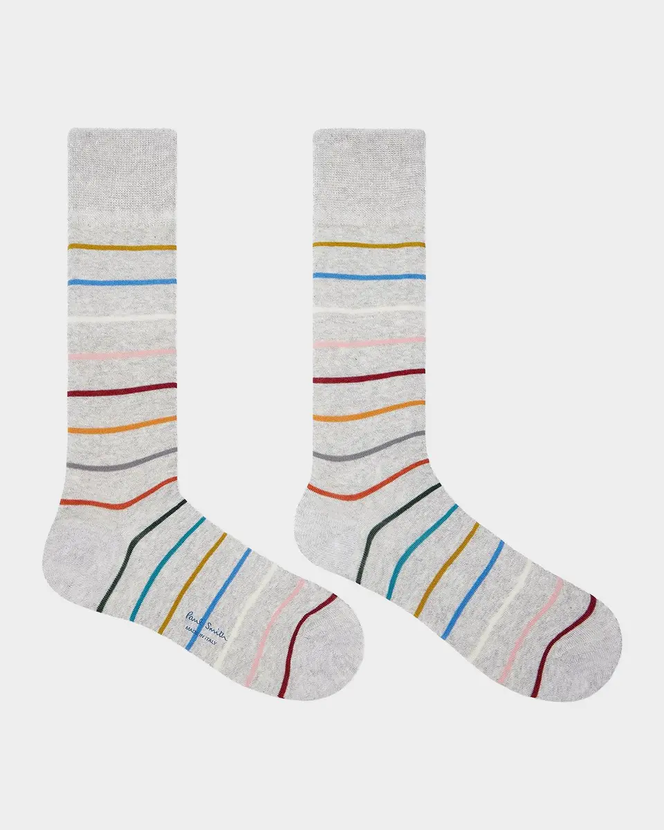 Paul Smith Men's Signature Stripe 2-Pack Mid-Calf Socks | Thumbnail 5 Paul Smith Men's Signature Stripe 2-Pack Mid-Calf Socks | Thumbnail 5
