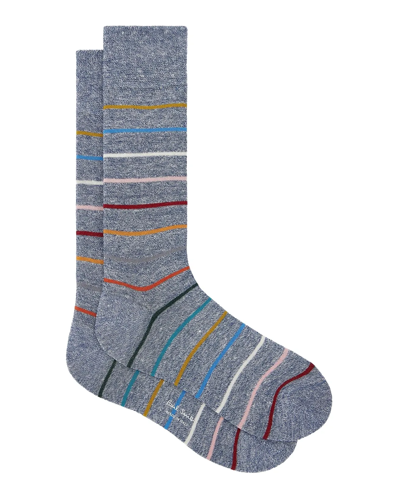 Paul Smith Men's Signature Stripe 2-Pack Mid-Calf Socks