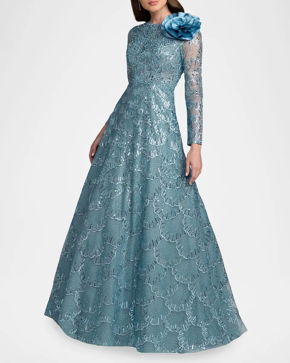 Mac Duggal Beaded Embroidered A-Line Gown | Thumbnail 2 Mac Duggal Beaded Embroidered A-Line Gown | Thumbnail 2