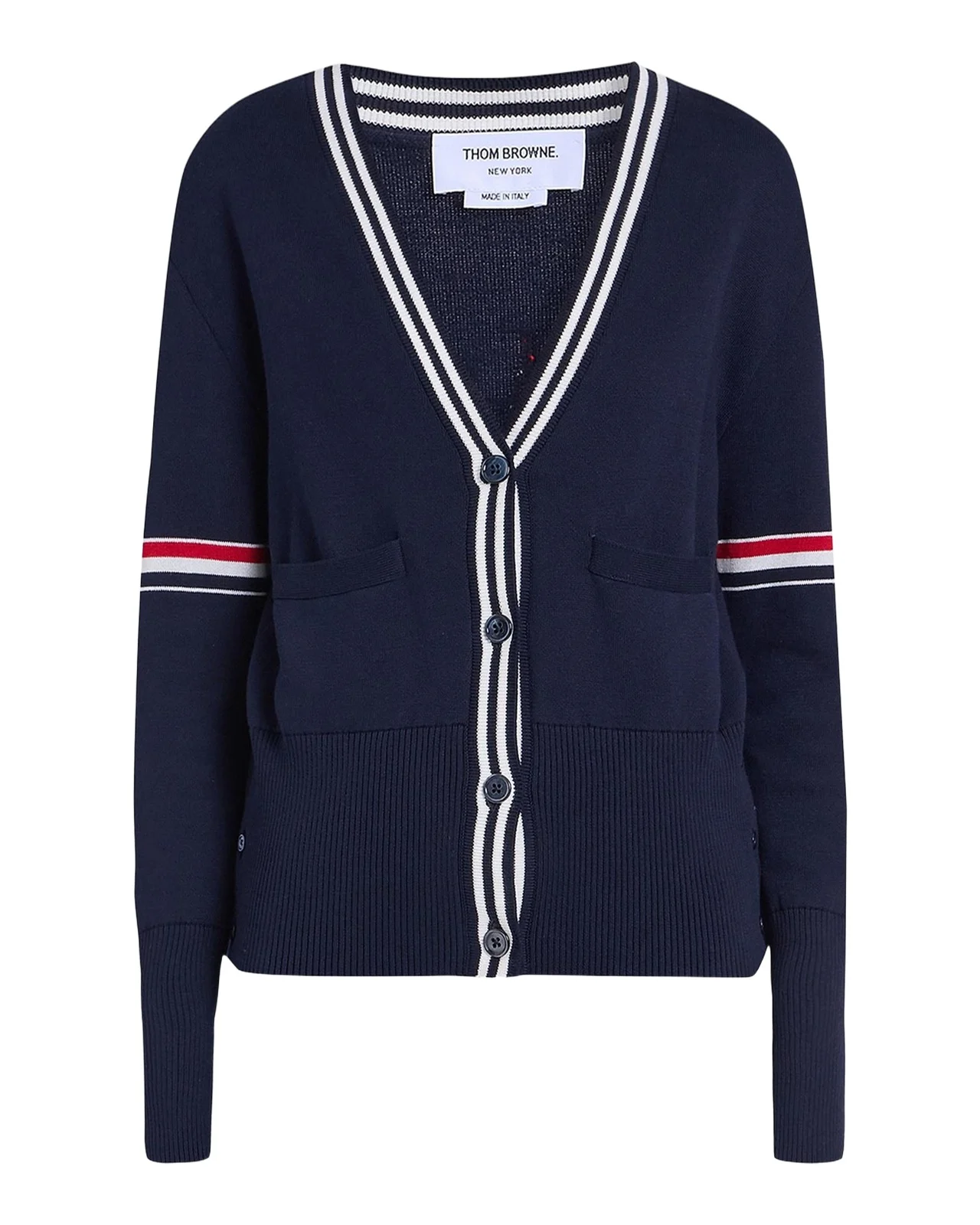 Sailboat Jacquard Cotton Cardigan