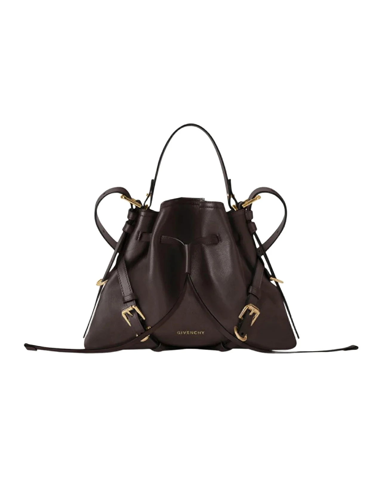 Voyou Small Buckle Shoulder Bag in Leather Voyou Small Buckle Shoulder Bag in Leather