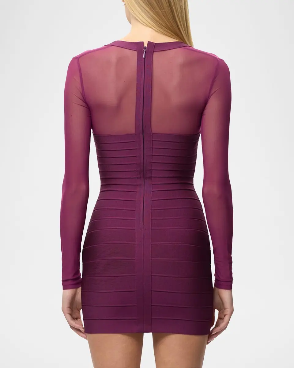 Hervé Léger The Yasmin Mini Dress | Thumbnail 3 Hervé Léger The Yasmin Mini Dress | Thumbnail 3