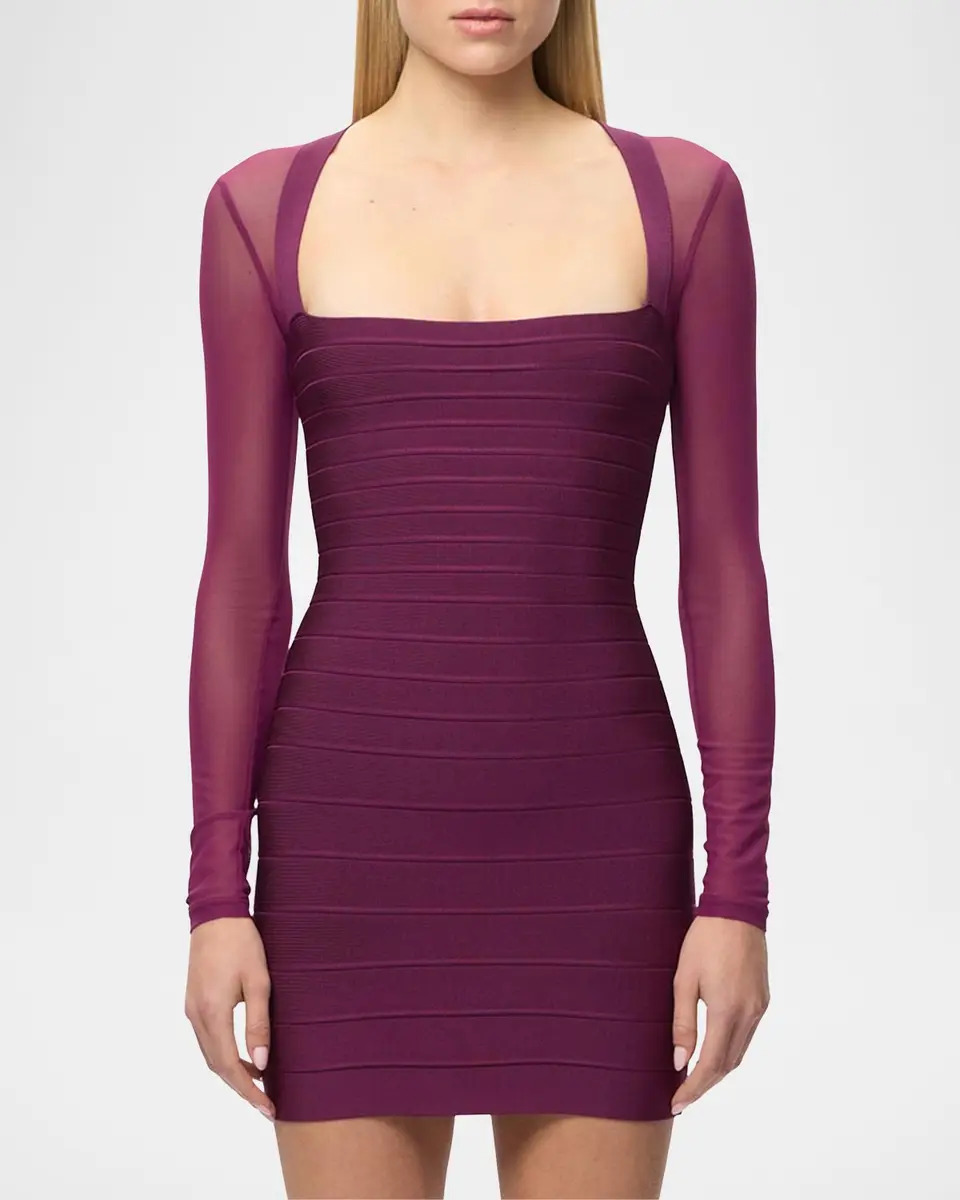 Hervé Léger The Yasmin Mini Dress | Thumbnail 4 Hervé Léger The Yasmin Mini Dress | Thumbnail 4