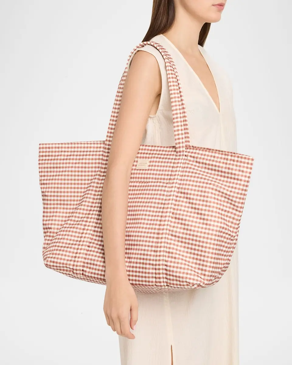 Loeffler Randall Dina Travel Gingham Tote Bag | Thumbnail 2 Loeffler Randall Dina Travel Gingham Tote Bag | Thumbnail 2
