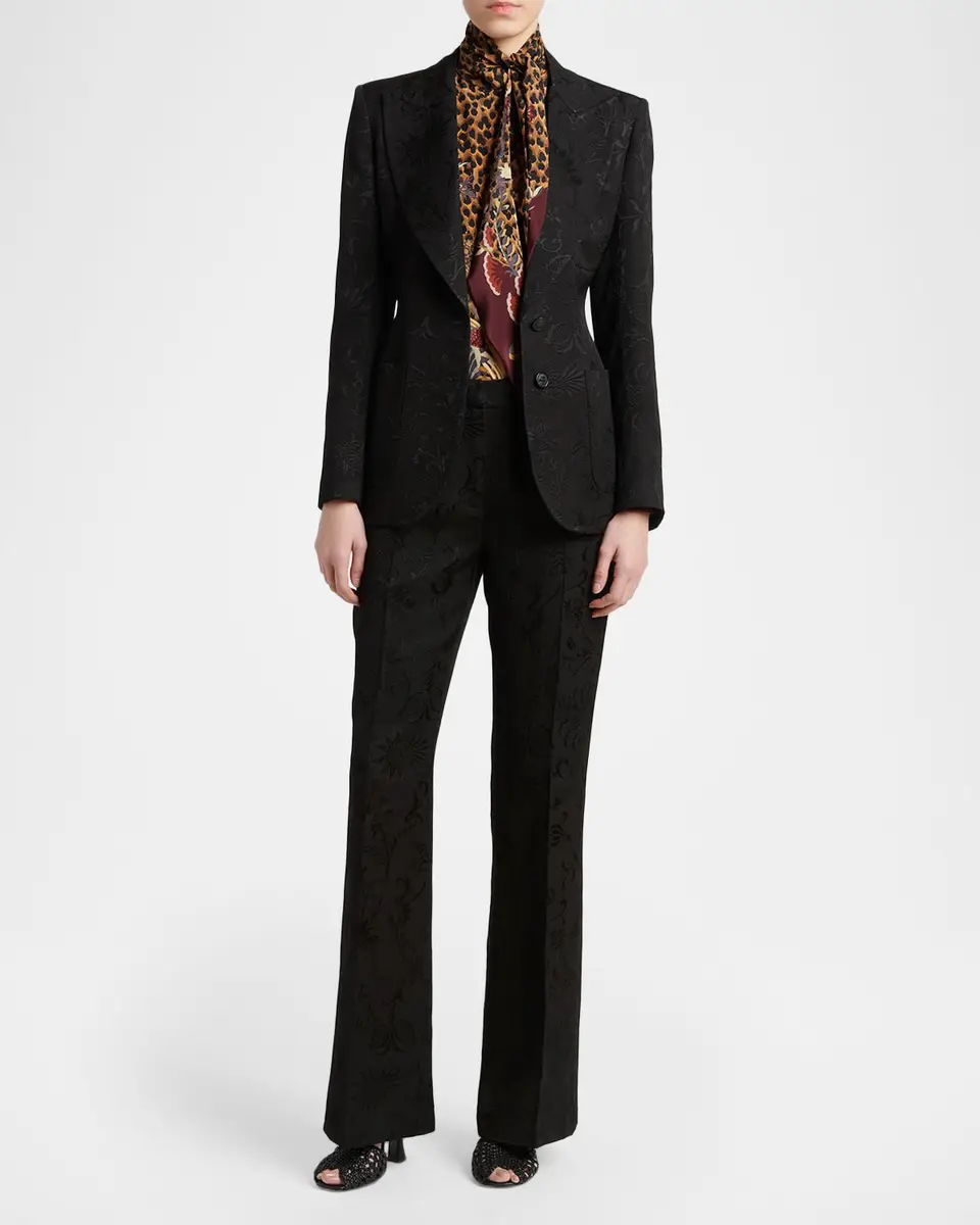 Etro Floral Single-Breasted Jacquard Jacket | Thumbnail 2 Etro Floral Single-Breasted Jacquard Jacket | Thumbnail 2
