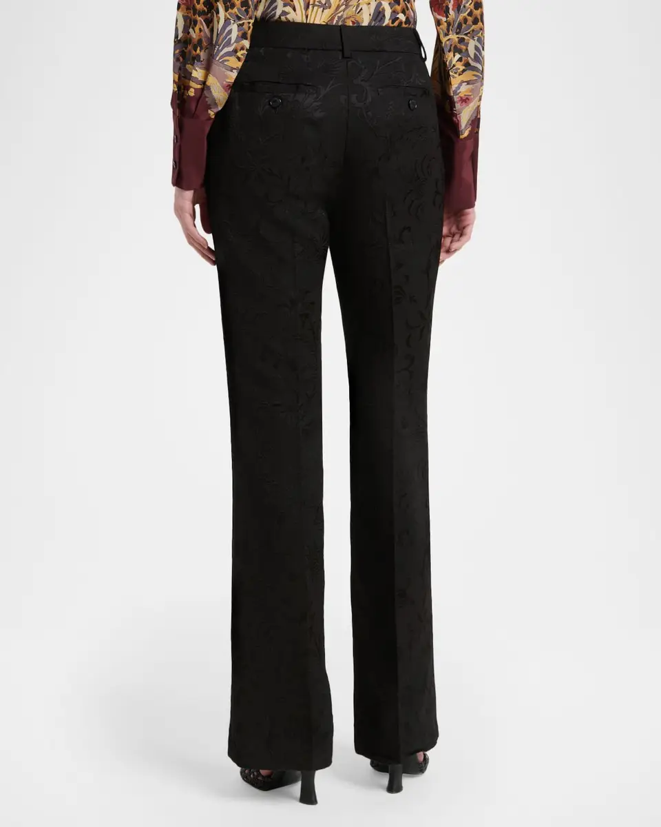 Etro Floral Jacquard Straight-Leg Trousers | Thumbnail 2 Etro Floral Jacquard Straight-Leg Trousers | Thumbnail 2