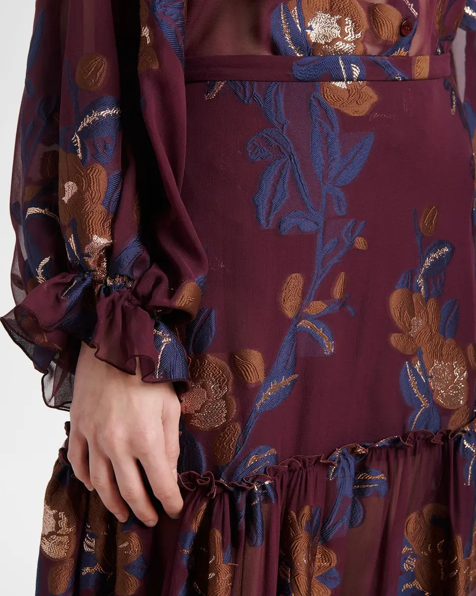 Etro Floral Embroidered Tiered Maxi Skirt | Thumbnail 4 Etro Floral Embroidered Tiered Maxi Skirt | Thumbnail 4