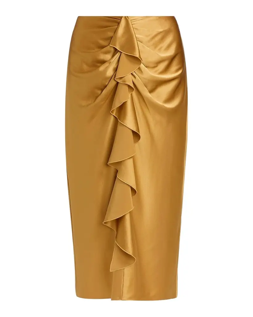 Cinq à Sept Cynthia Silk Midi Skirt | Image 1 Cinq à Sept Cynthia Silk Midi Skirt | Image 1