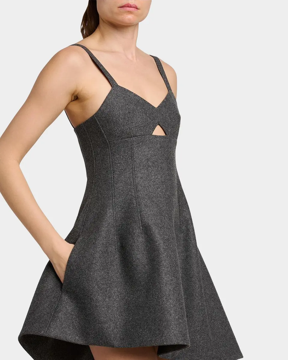 Jil Sander Wool Melange Fit-&-Flare Mini Dress | Thumbnail 5 Jil Sander Wool Melange Fit-&-Flare Mini Dress | Thumbnail 5