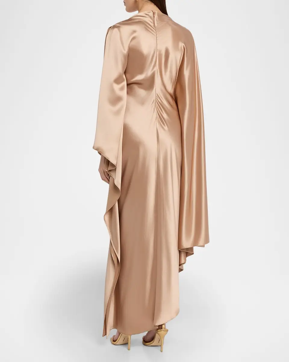 ACLER Jarvis Draped Satin Maxi Dress | Thumbnail 3 ACLER Jarvis Draped Satin Maxi Dress | Thumbnail 3