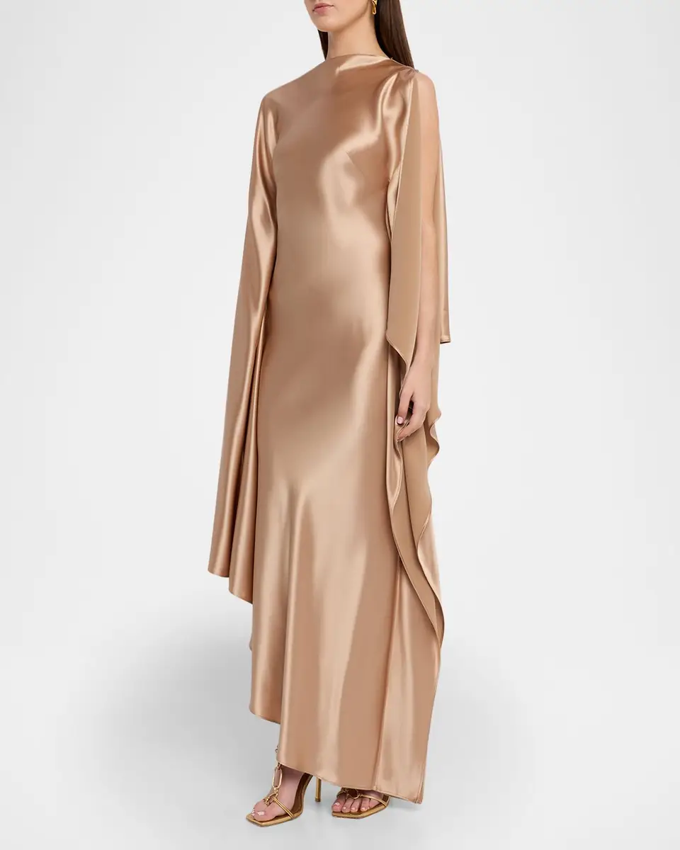 ACLER Jarvis Draped Satin Maxi Dress | Thumbnail 4 ACLER Jarvis Draped Satin Maxi Dress | Thumbnail 4