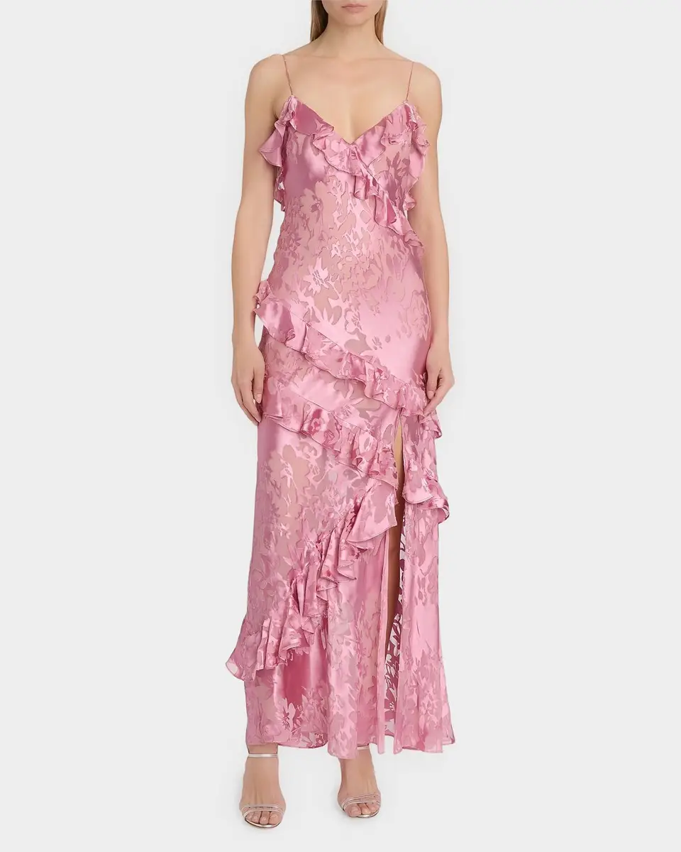 LoveShackFancy Dean Floral Silk Maxi Dress | Thumbnail 2 LoveShackFancy Dean Floral Silk Maxi Dress | Thumbnail 2