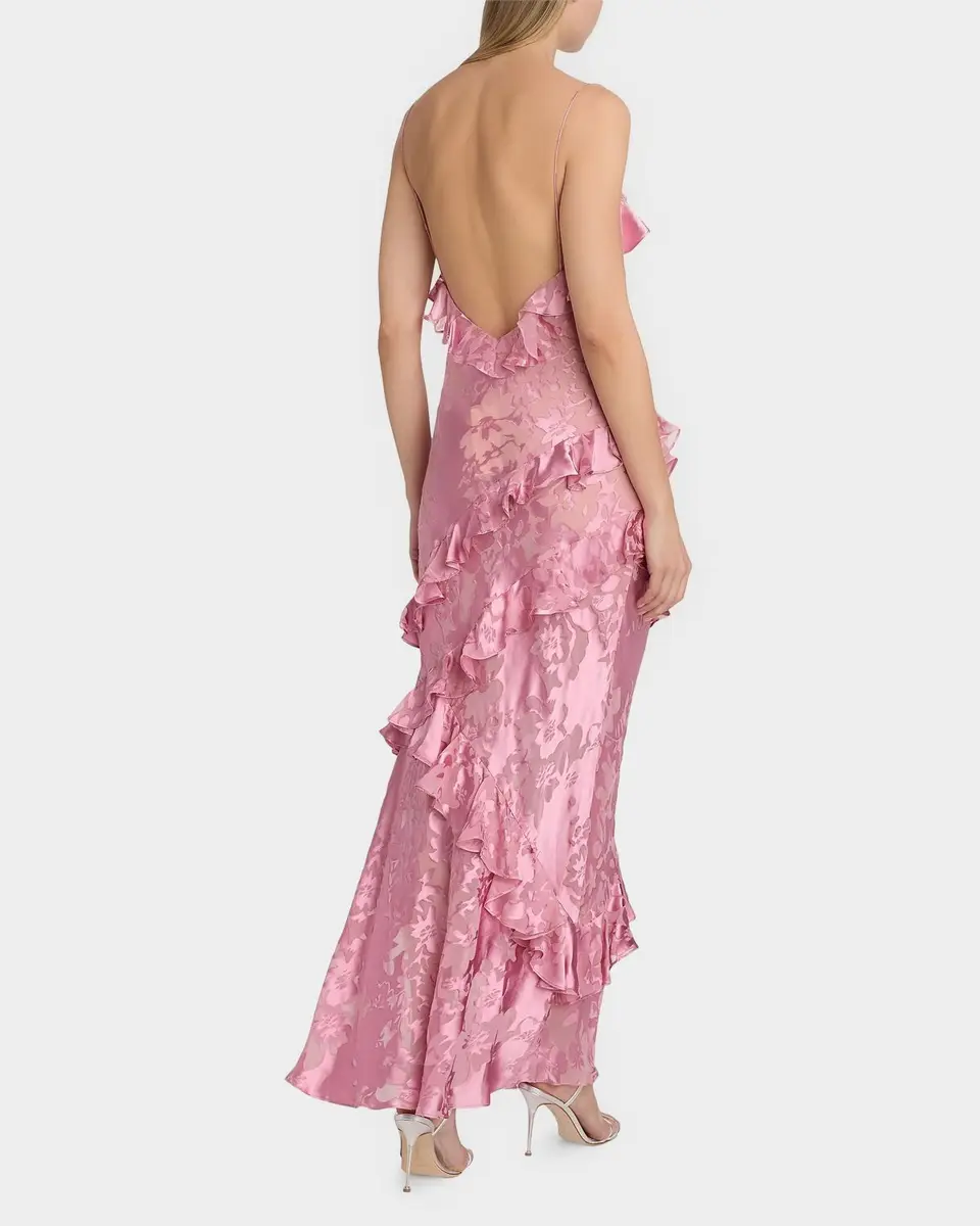 LoveShackFancy Dean Floral Silk Maxi Dress | Thumbnail 3 LoveShackFancy Dean Floral Silk Maxi Dress | Thumbnail 3