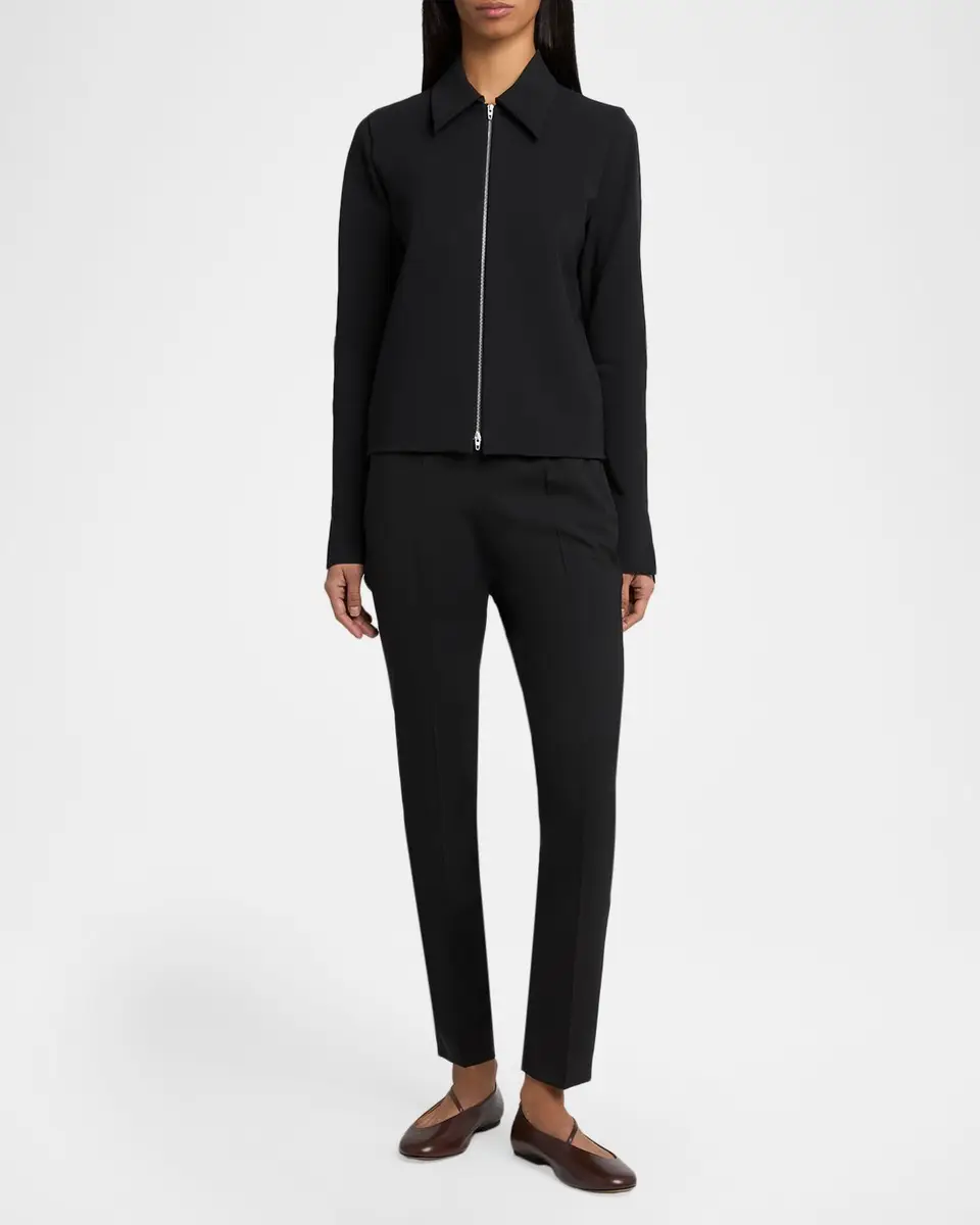 Jil Sander Collared Zip-Up Jacket | Thumbnail 2 Jil Sander Collared Zip-Up Jacket | Thumbnail 2