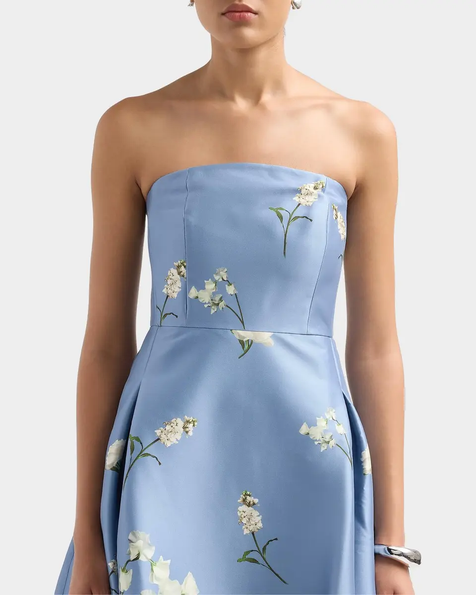 SACHIN & BABI Shay Strapless Floral-Print Stretch Mikado Dress | Thumbnail 5 SACHIN & BABI Shay Strapless Floral-Print Stretch Mikado Dress | Thumbnail 5
