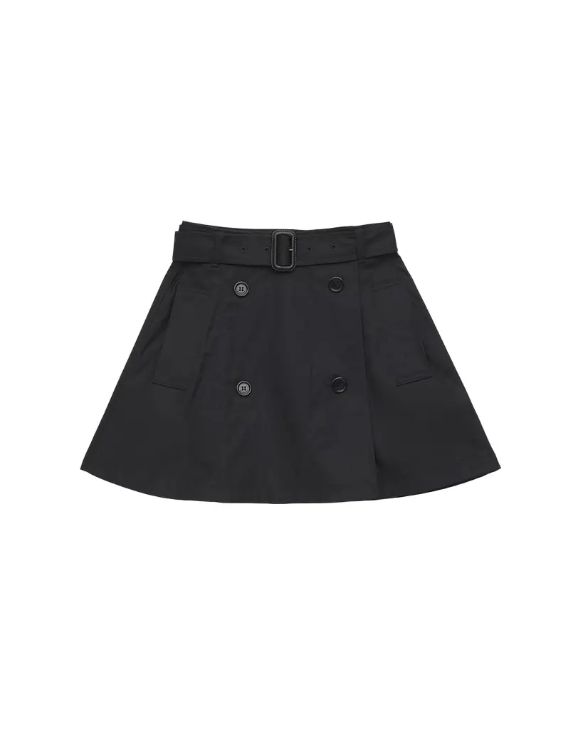 Girl's Katey Gabardine Trench Mini Skirt Girl's Katey Gabardine Trench Mini Skirt