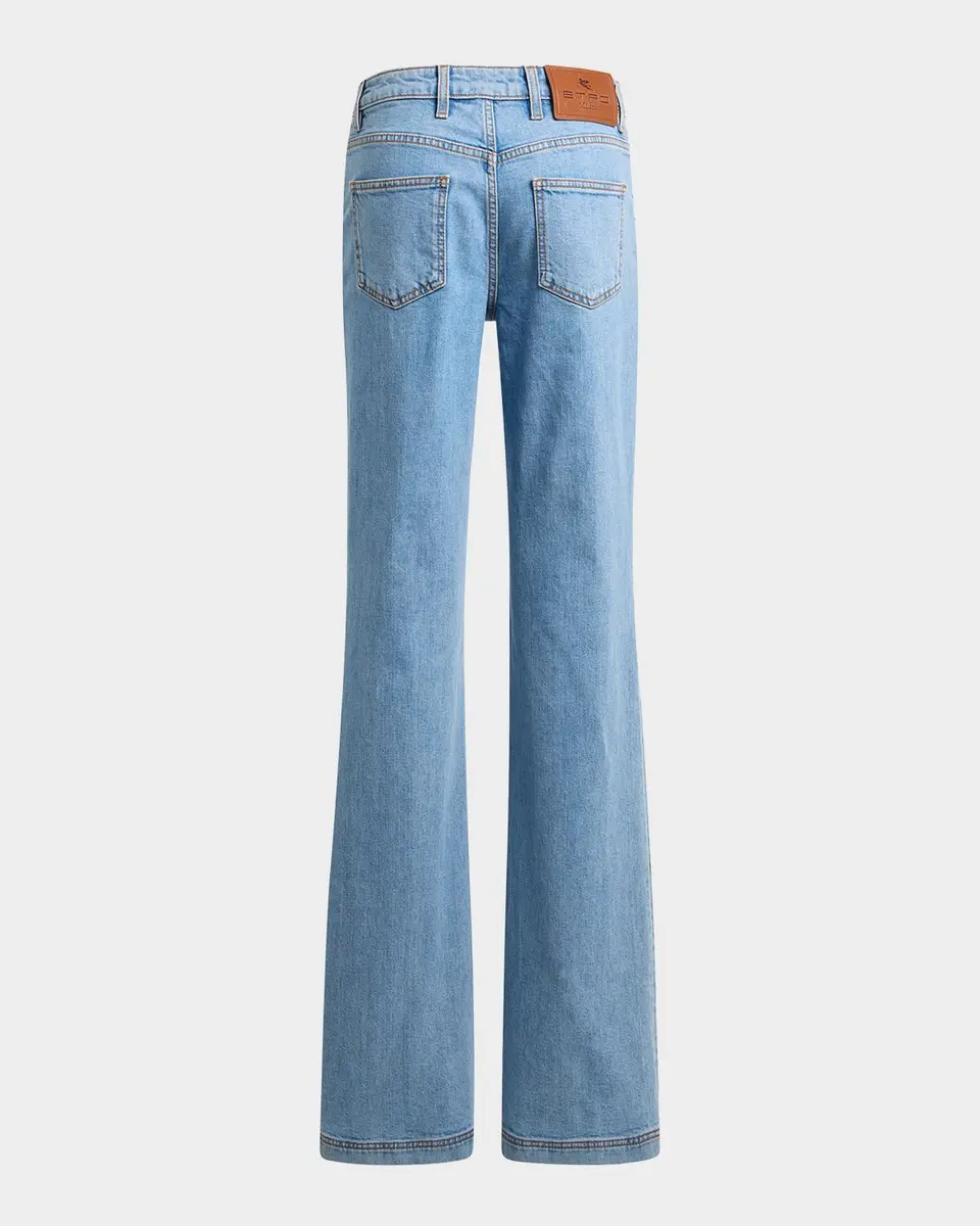 Etro Paisley Embroidered Bootcut Jeans | Thumbnail 2 Etro Paisley Embroidered Bootcut Jeans | Thumbnail 2