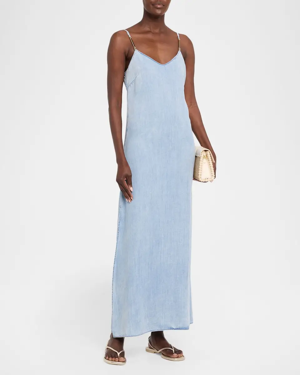 Generation Love Marcella Denim Maxi Dress | Thumbnail 4 Generation Love Marcella Denim Maxi Dress | Thumbnail 4