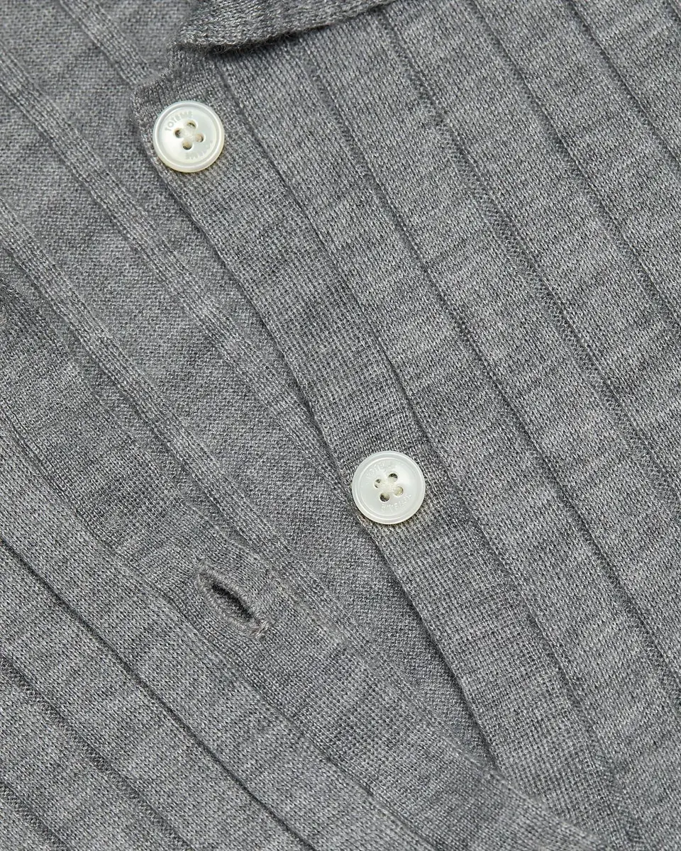 TOTEME Ribbed Cashmere Silk Polo Shirt | Thumbnail 6 TOTEME Ribbed Cashmere Silk Polo Shirt | Thumbnail 6