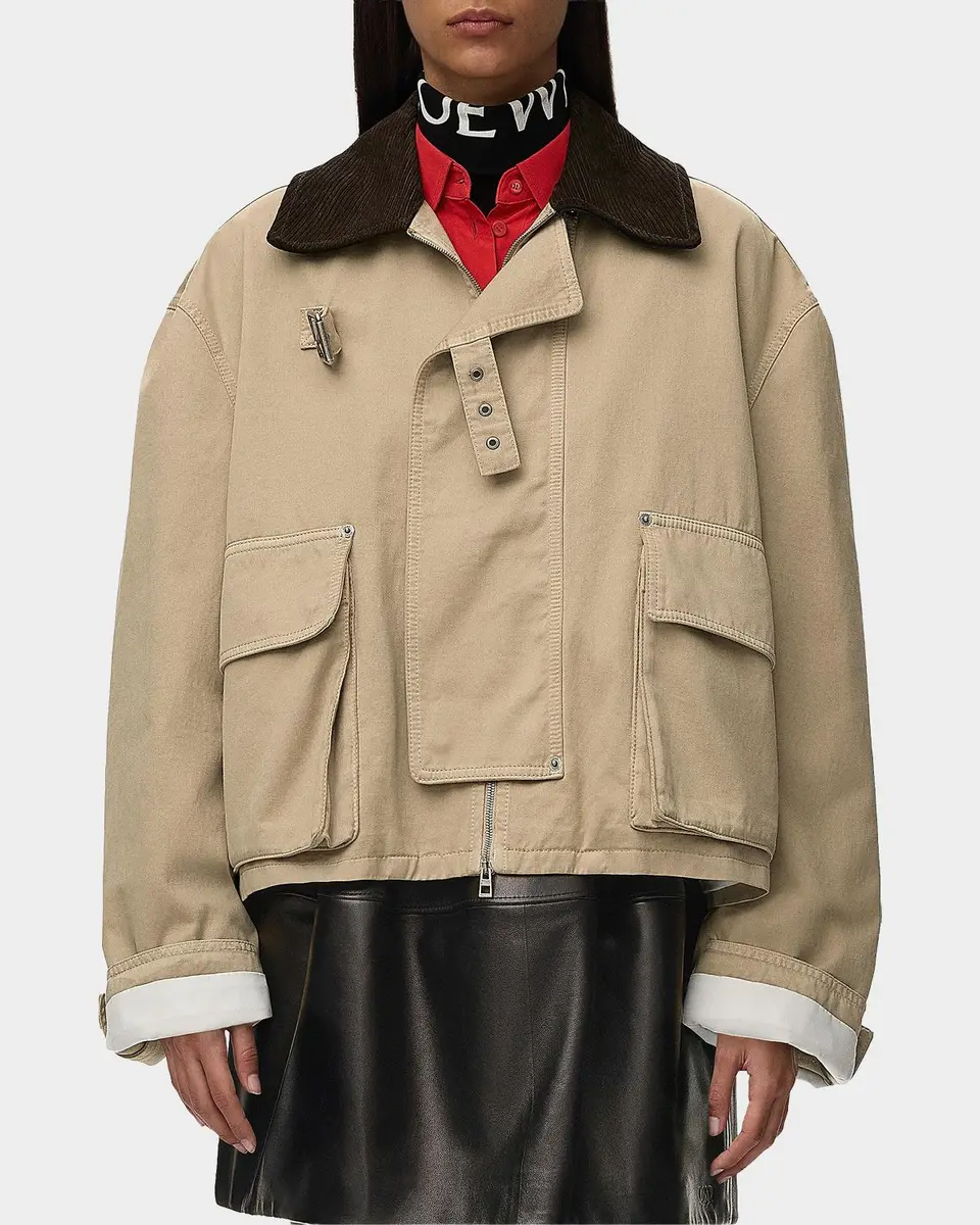 Loewe Corduroy-Collar Utility Jacket | Thumbnail 4 Loewe Corduroy-Collar Utility Jacket | Thumbnail 4