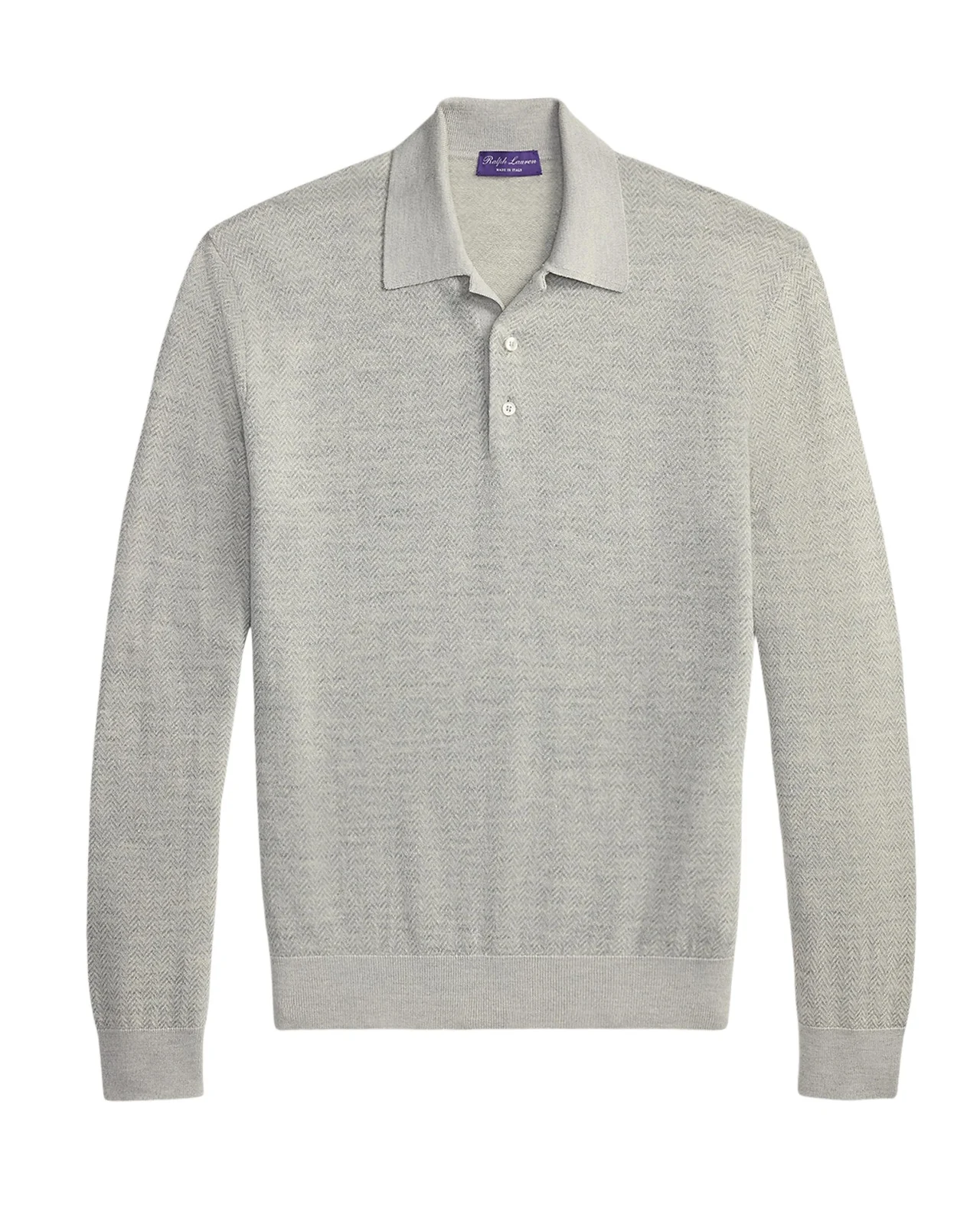 Men's Cashmere-Linen Polo Sweater